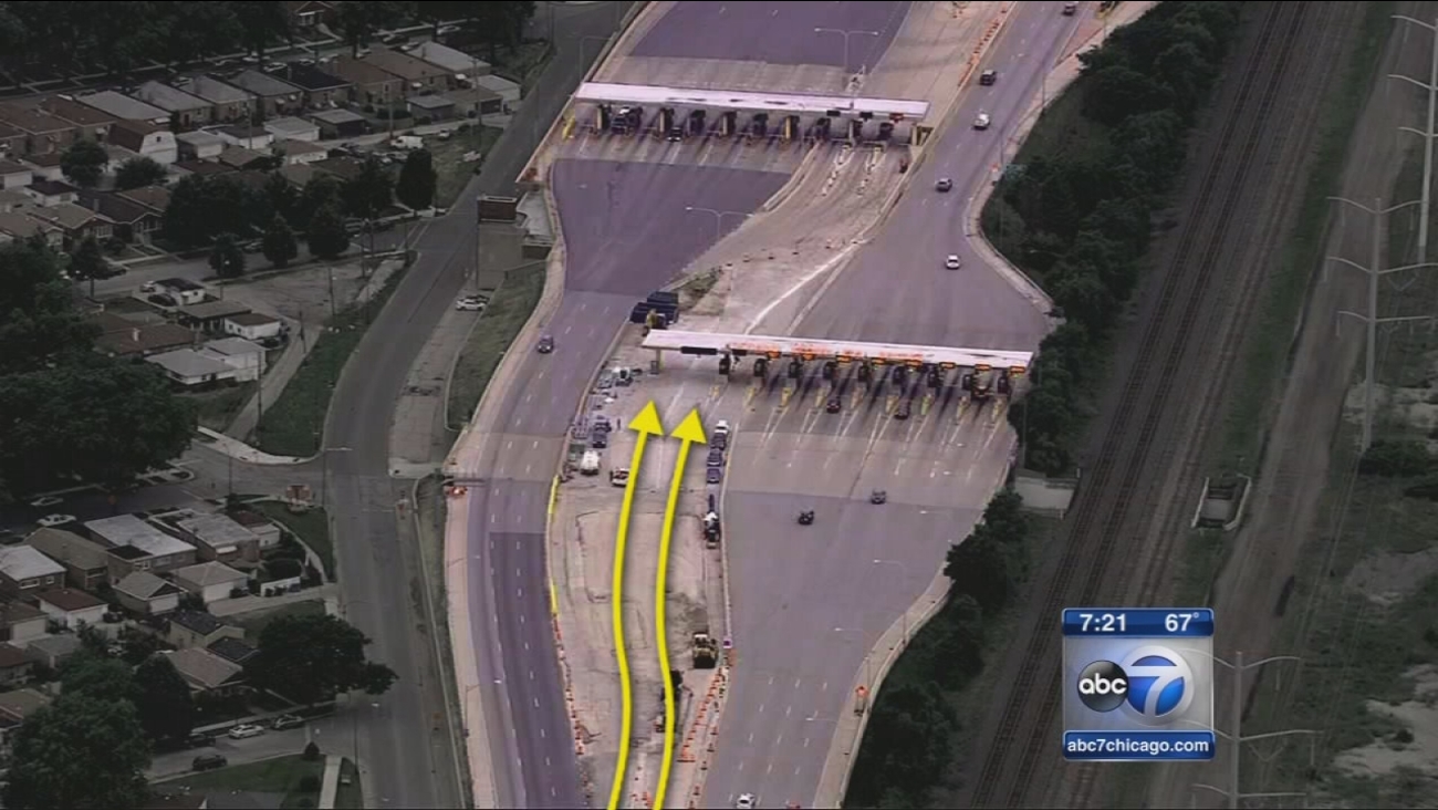Reversible toll lanes open on Chicago Skyway ABC7 Chicago
