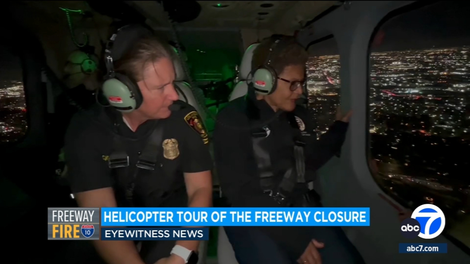 LA Mayor Karen Bass takes aerial tour of 10 Freeway closure, surveys traffic issues - Vimarsana News