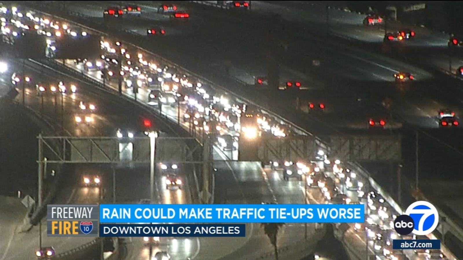 10 Freeway closure: Rain could make traffic tie-up in downtown Los Angeles worse; drivers encouraged to plan ahead - Vimarsana News
