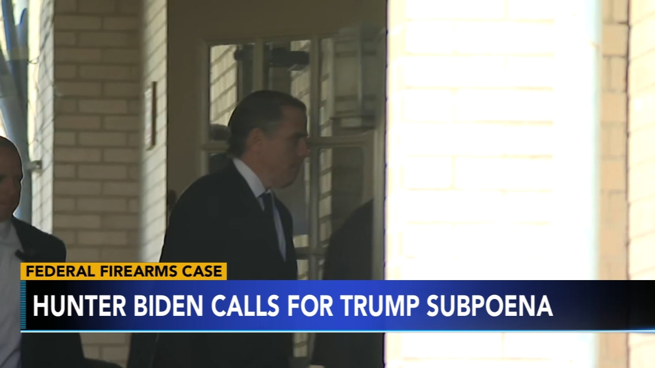 Hunter Biden asks permission to subpoena Trump regarding gun charges