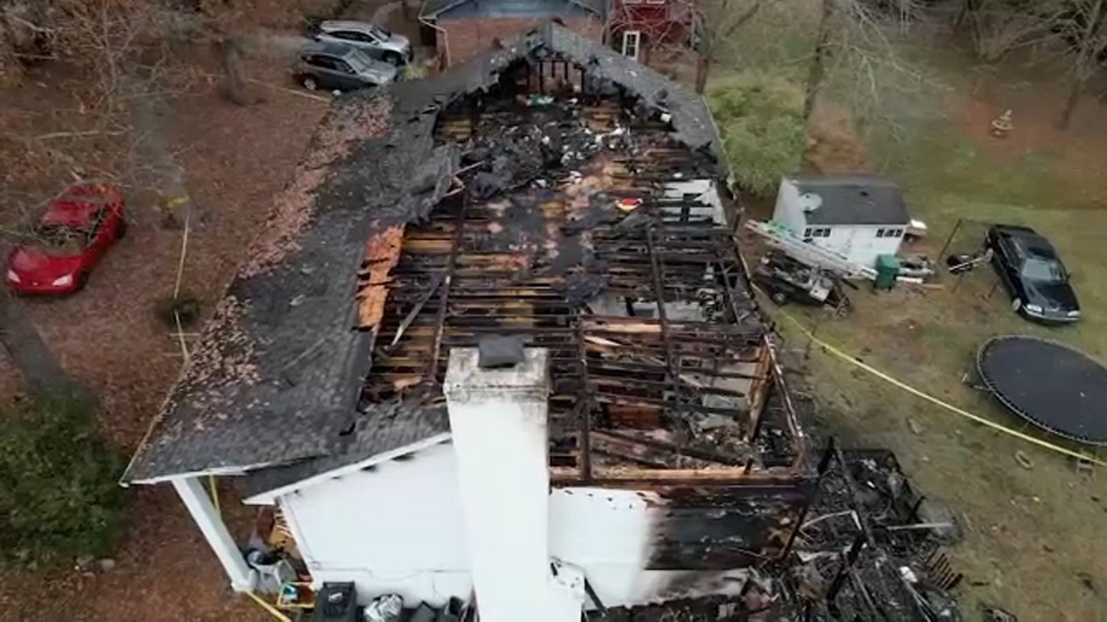 Smithfield house fire burns through family's home the week before