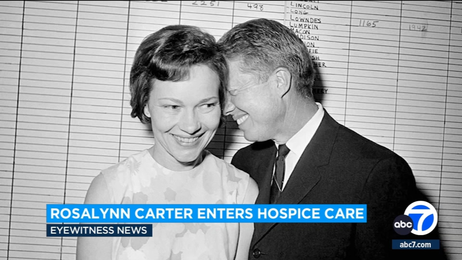 Rosalynn Carter, 96-year-old former first lady, enters hospice care at home, Carter Center says - Vimarsana News