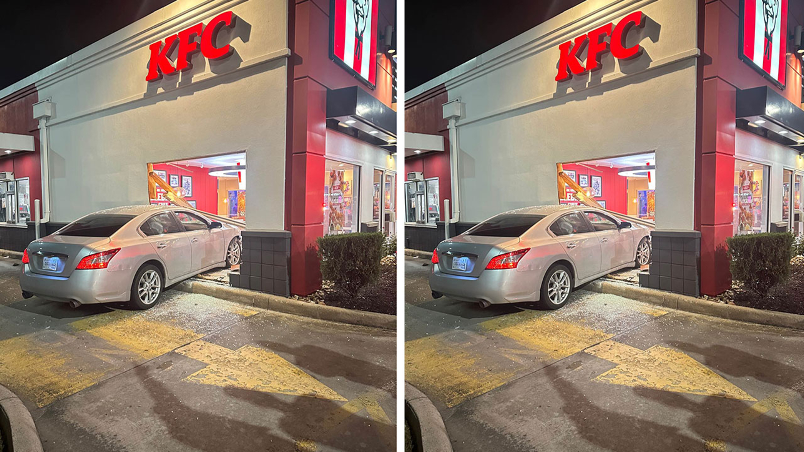 Chase ends with crash into NW Harris Co KFC restaurant Chase ends with crash into NW Harris Co KFC restaurant