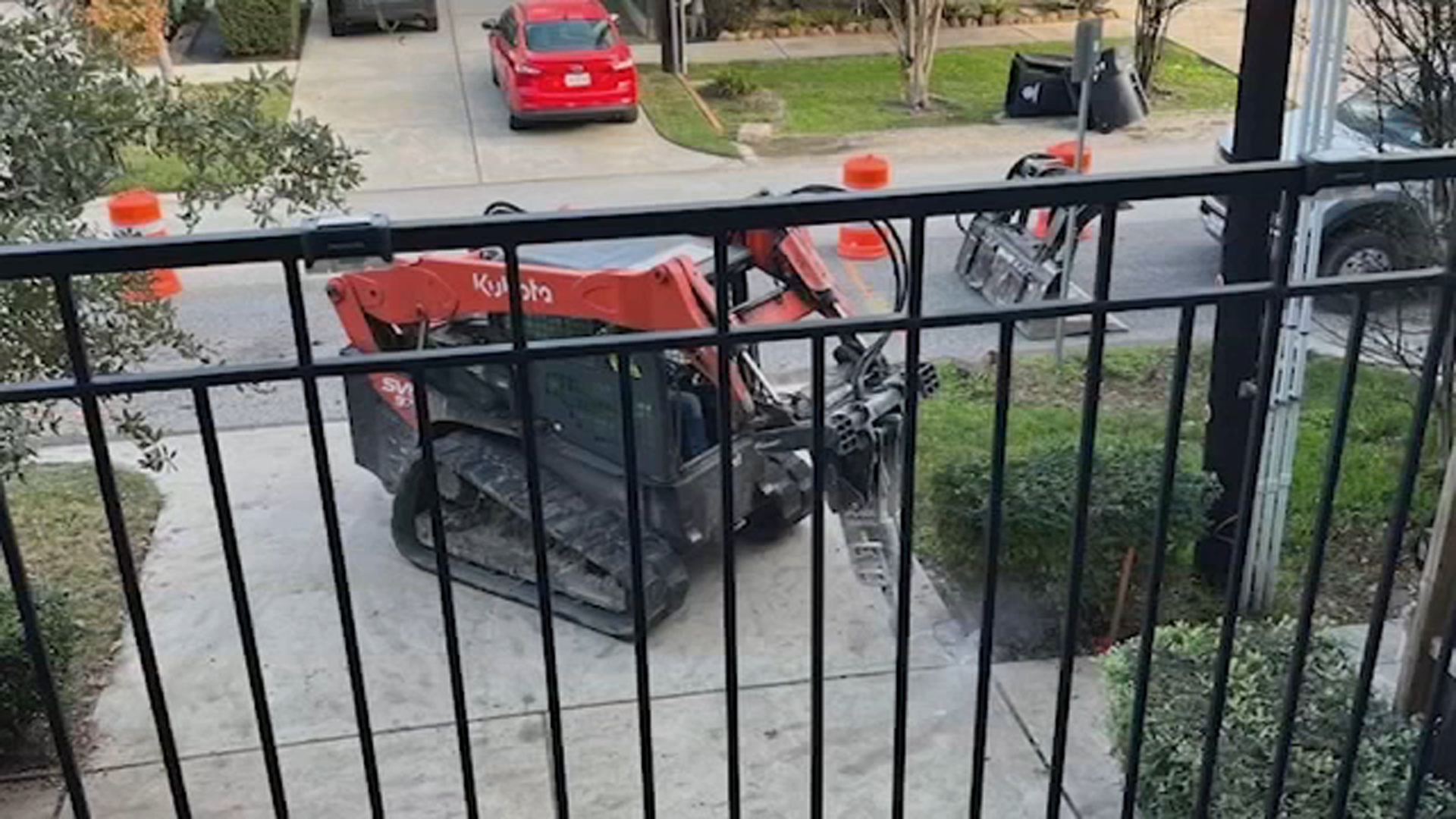 Heights neighbors feel trapped after construction work rips driveways