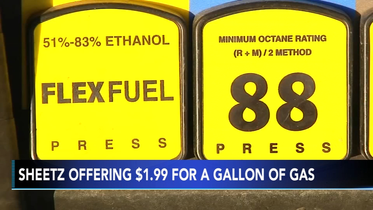 Get Sheetz gas for $1.99 gallon at all locations this Thanksgiving