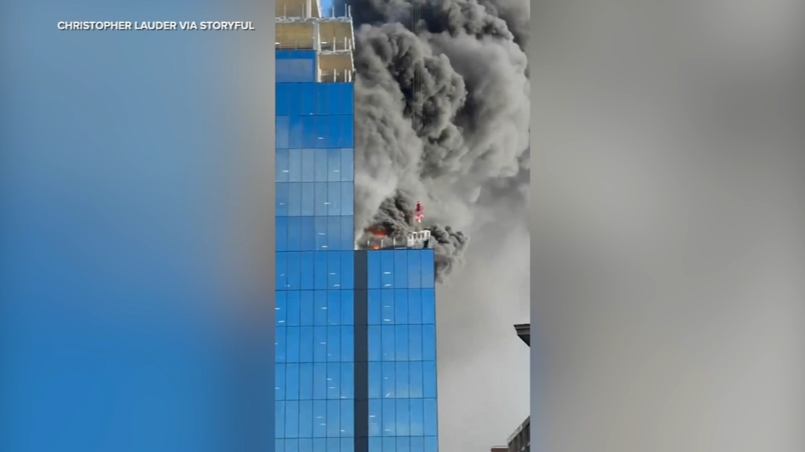 England crane rescue: Crane operator rescues construction worker from burning high-rise in Reading, England, harrowing video shows - Vimarsana News