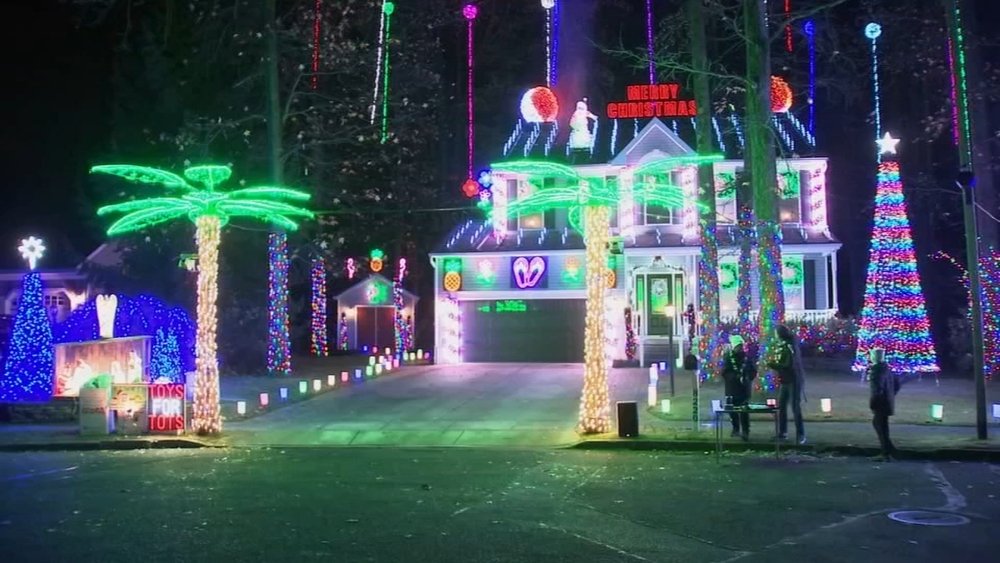 Camden County family turns on magnificent 50,000-light display for Christmas
