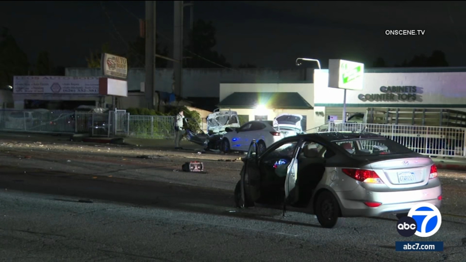 60-year-old man killed in multi-vehicle crash in Covina - ABC7 Los Angeles