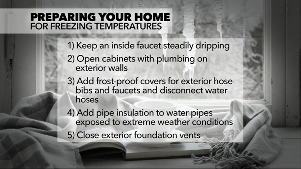 Prepare your home for freezing temperatures