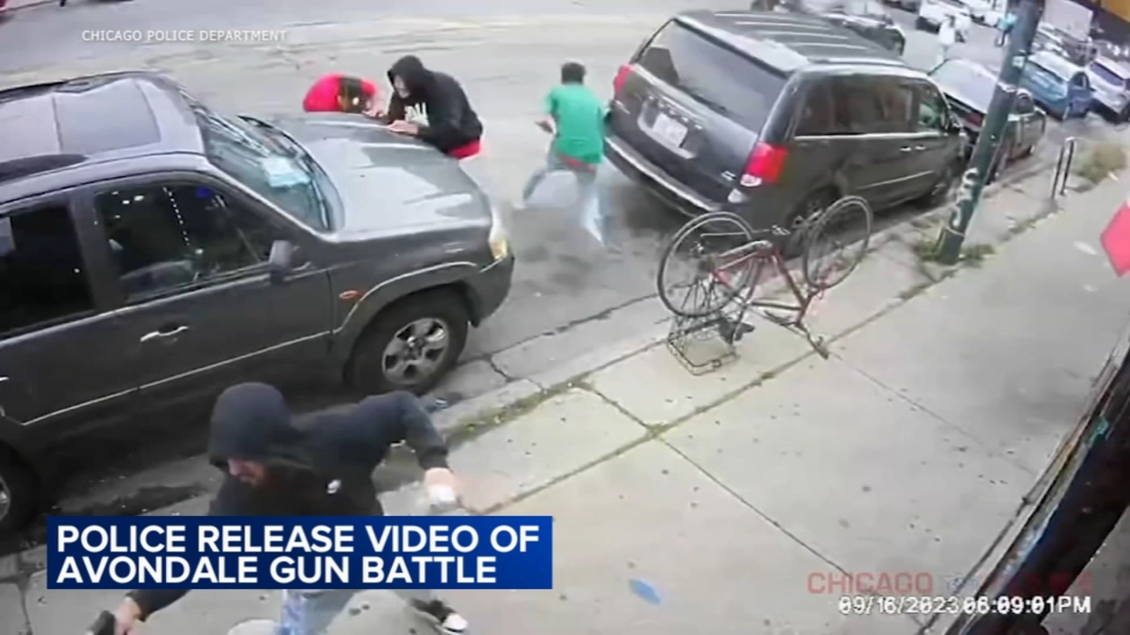 Chicago shooting Avondale shootout caught on camera in 3600 block of