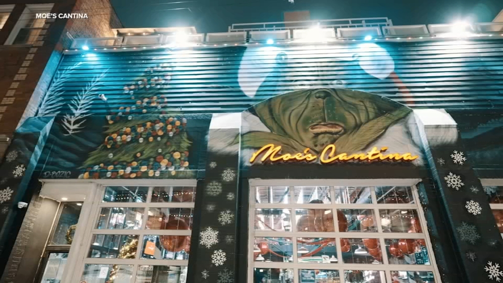 Moe's Cantina is all decked out for the holidays