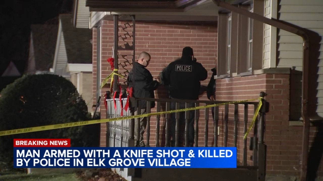 Elk Grove Village police fatally shoot knife-wielding man