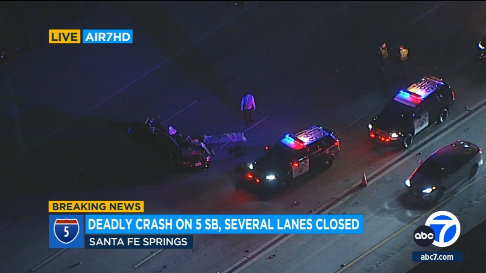 2 killed in DUI crash on 5 Freeway in Santa Fe Springs, most southbound lanes closed at Carmenita Road - Vimarsana News