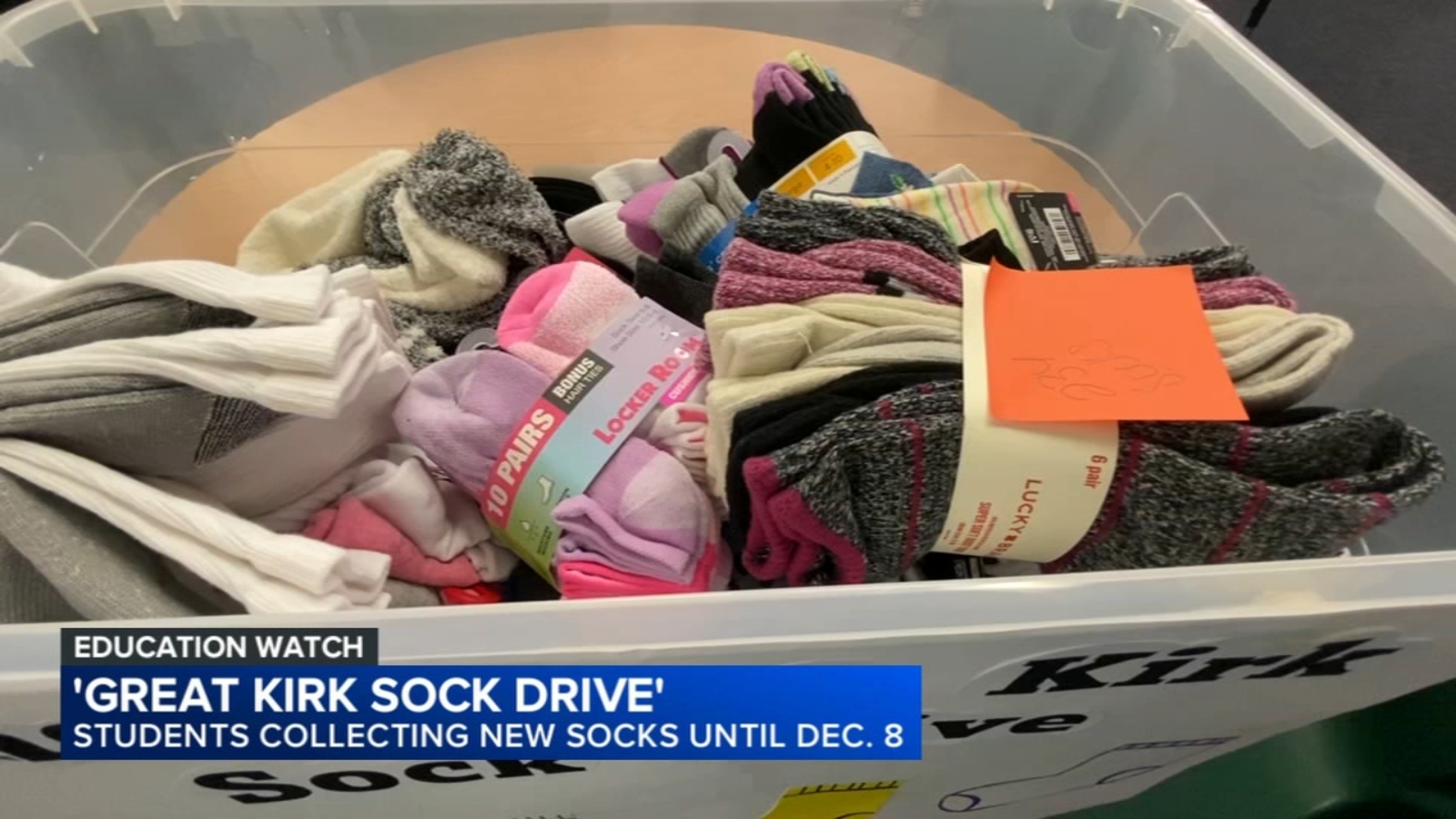 Students hold second annual 'Great Kirk Sock Drive' to support those in need - Vimarsana News