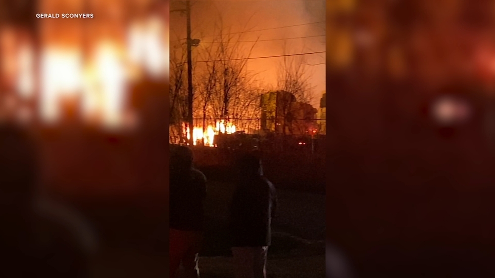 14 trucks damaged in Harvey fire