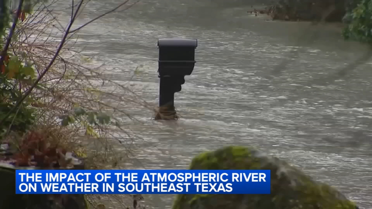 Is there a connection between Houston and atmospheric rivers?