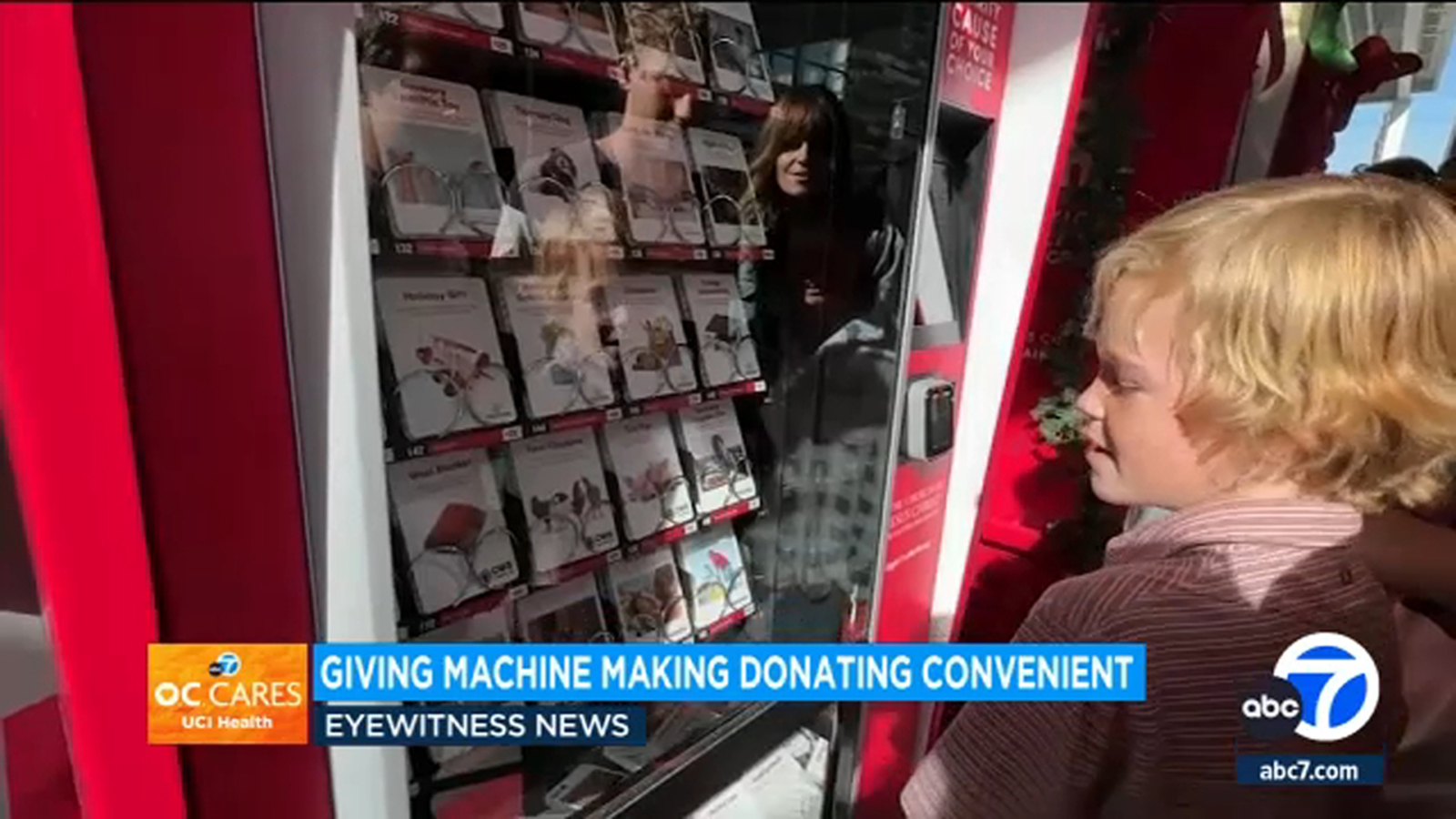 The Giving Machine: Vending machine helps people do good deeds during holidays in Orange County - Vimarsana News