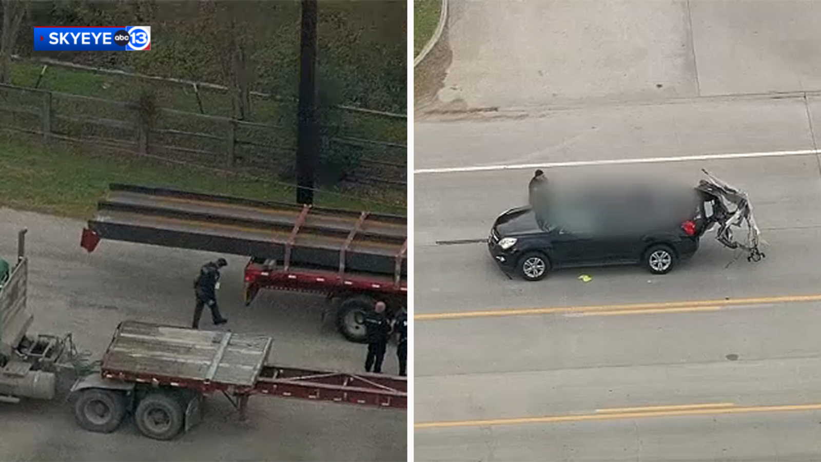 FM2978 deadly crash Man killed when car crashes into 18wheeler carrying oversized load in