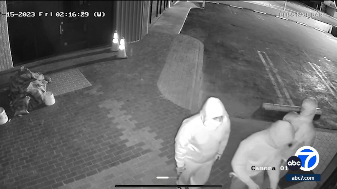 Suspects broke into 4 San Fernando Valley businesses in minutes: LAPD