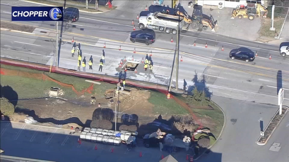 Rt. 202 NB in KOP closed through weekend due to sinkhole repairs