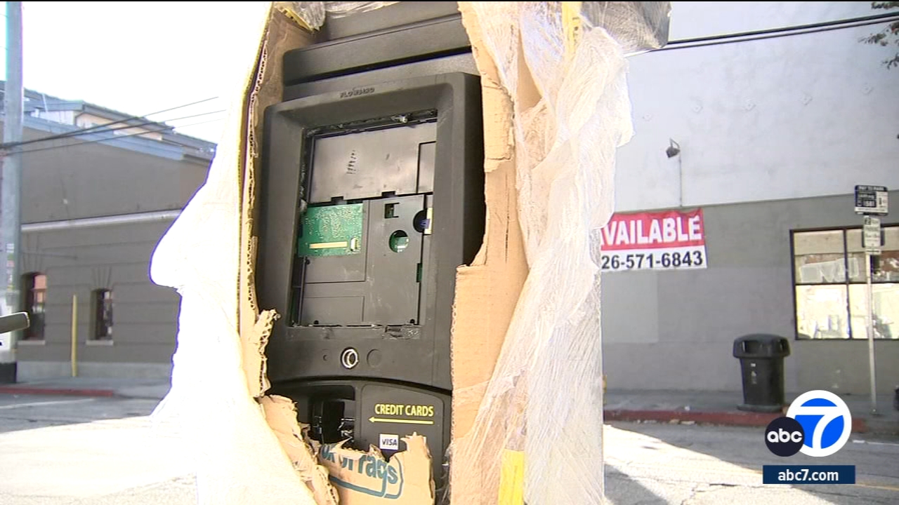 Parking meters in Arts District vandalized ahead of launch