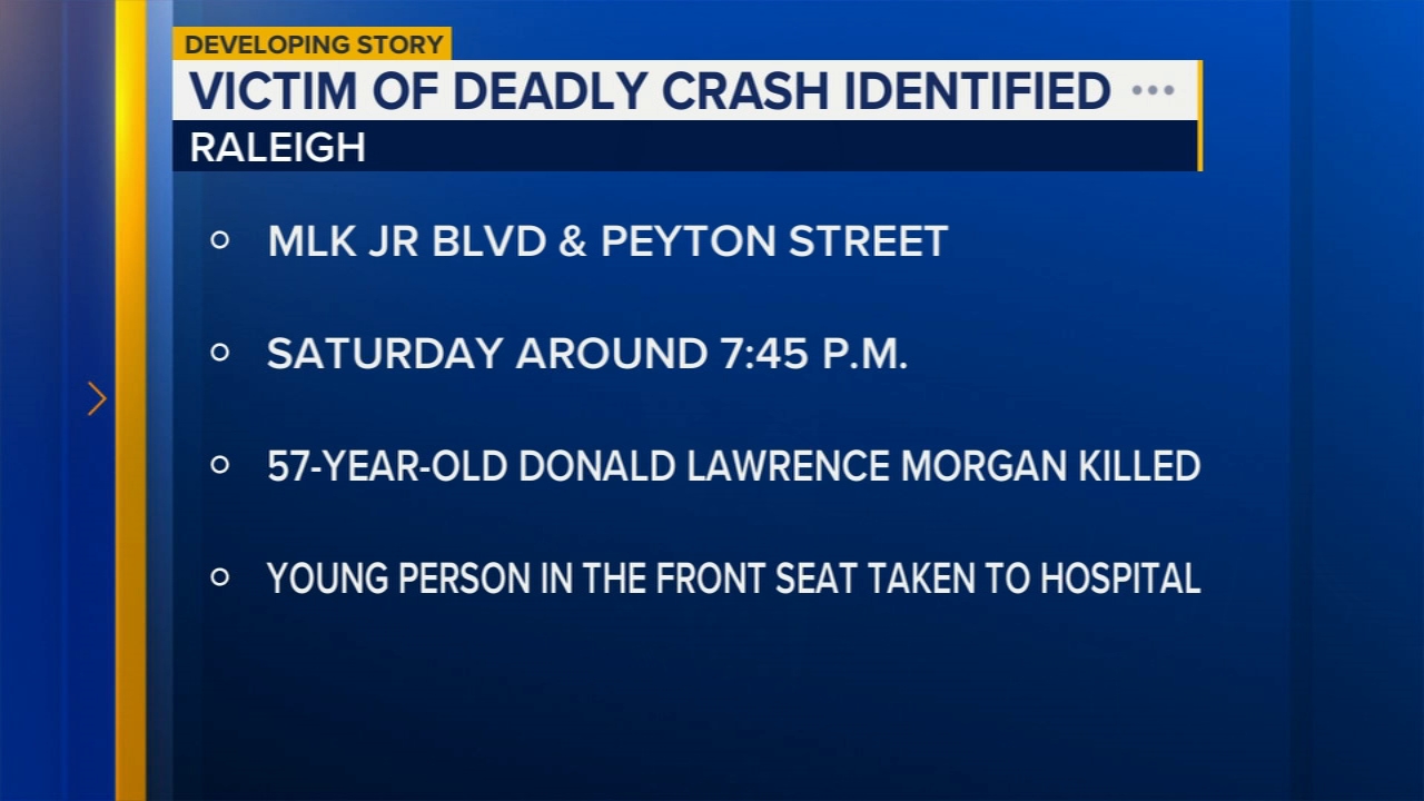 Man killed in Raleigh crash identified, juvenile sent to hospital