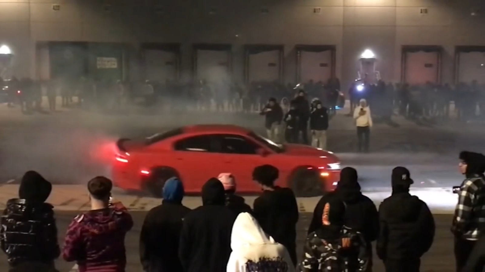 Illegal car meetup caught on video in Burlington County, New Jersey