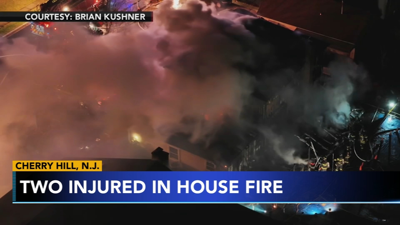 2 suffer smoke inhalation during house fire in Cherry Hill, NJ