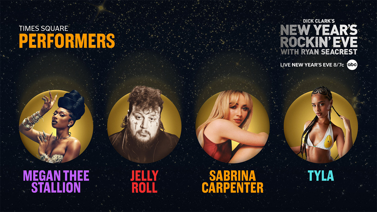 Newly announced performers for 'New Year's Rockin' Eve with Ryan