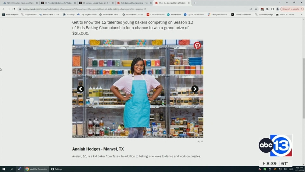Catch this Alvin ISD student baking her way to success on Kids Baking Championship