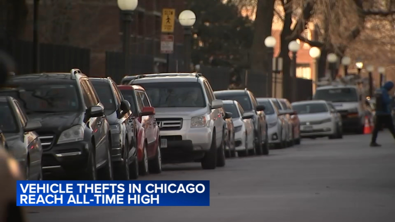 Chicago sees record-level car thefts in 2023: police data