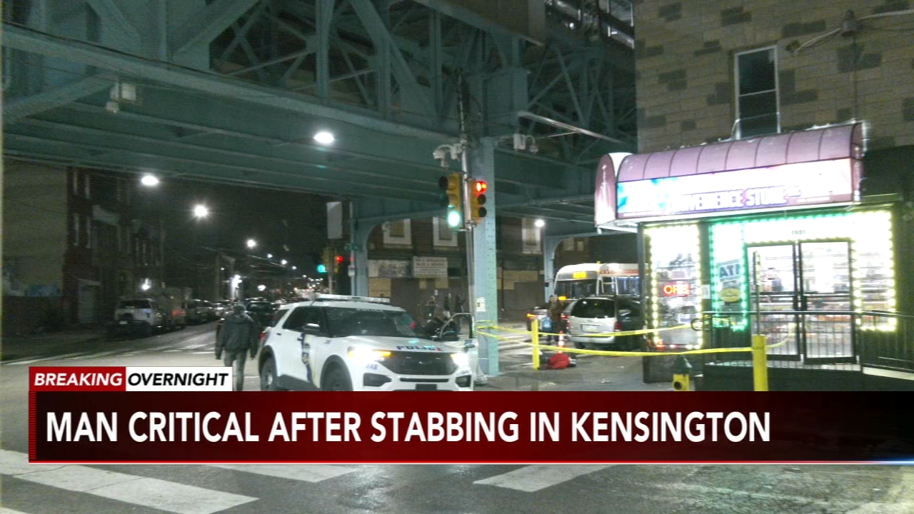 Police: Man critically stabbed in Kensington
