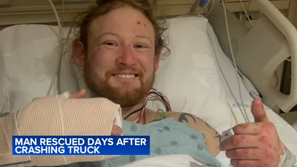 Long recovery ahead for man rescued from crashed car after nearly a week