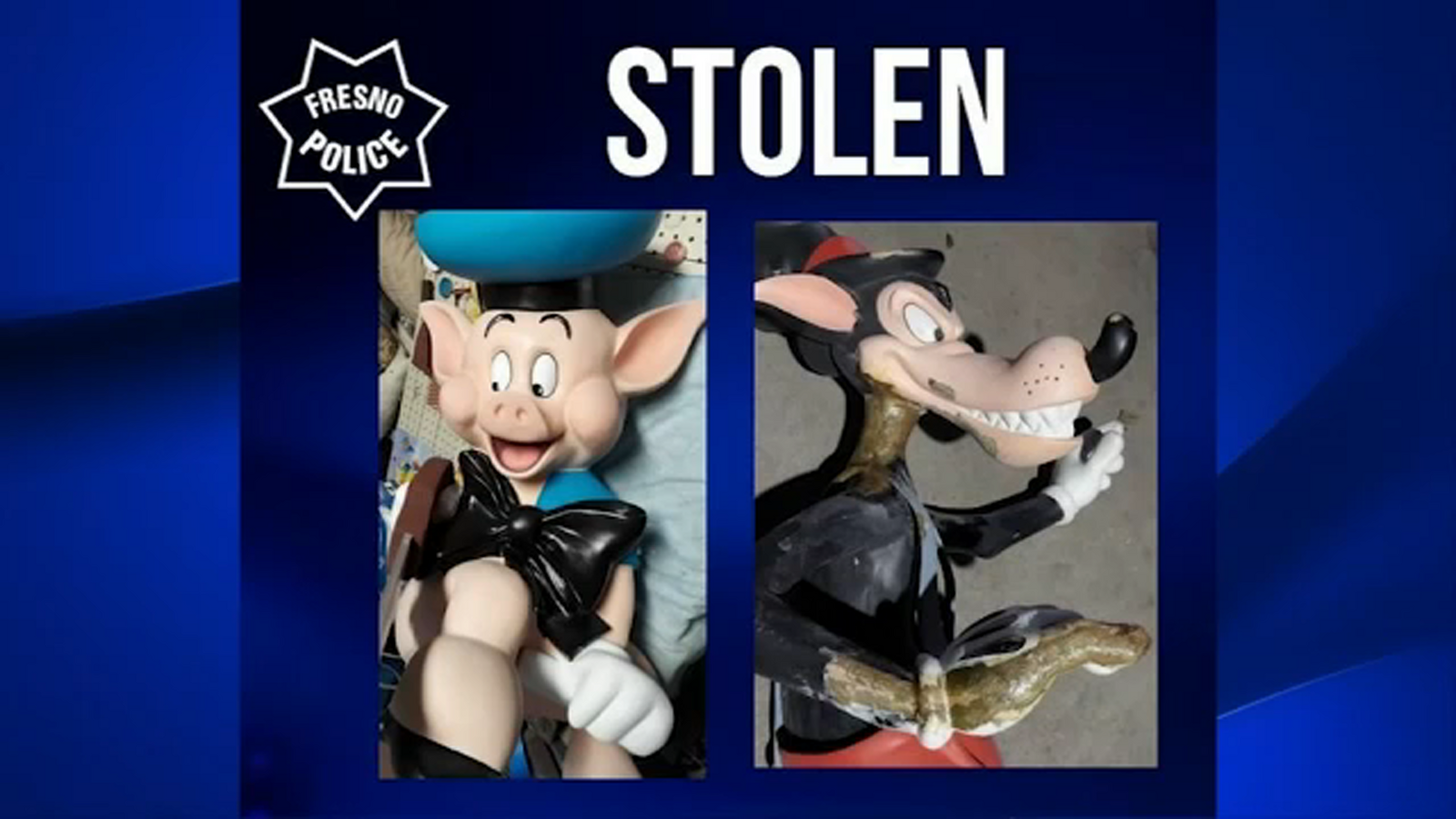 'Three Little Pigs' statues stolen from Fresno's Playland ahead of closure - Vimarsana News