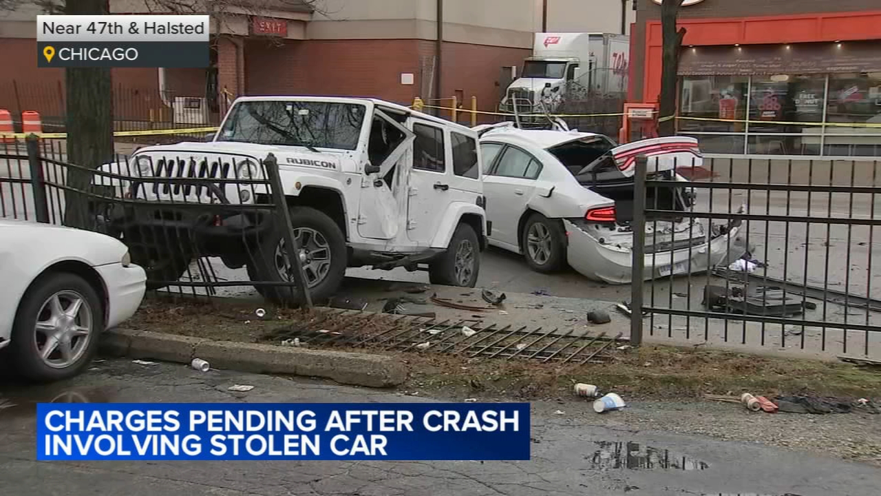 3 robbery suspects arrested after South Side stolen car crash: CPD