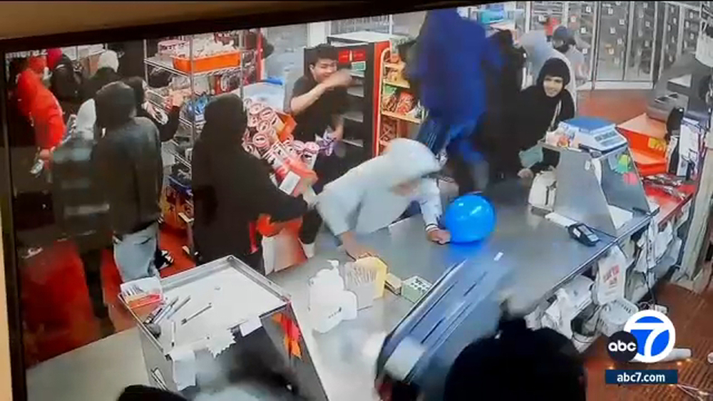 Street takeover in Compton leads to wild break-in at bakery