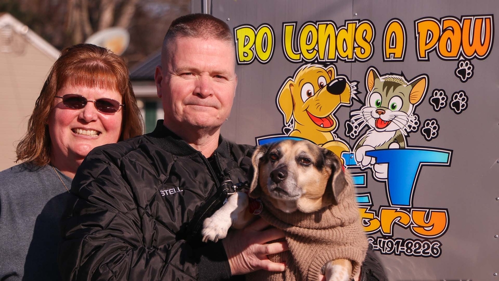 NJ couple & their dog launch mobile pet pantry for community