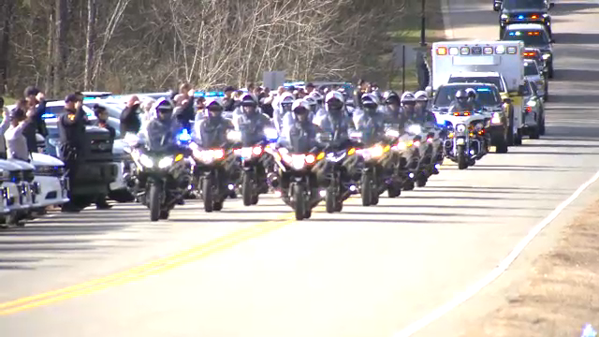 Fallen Greensboro officer honored with procession on I-40