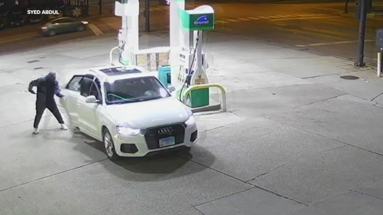 VIDEO: Man carjacked at Edgebrook gas station