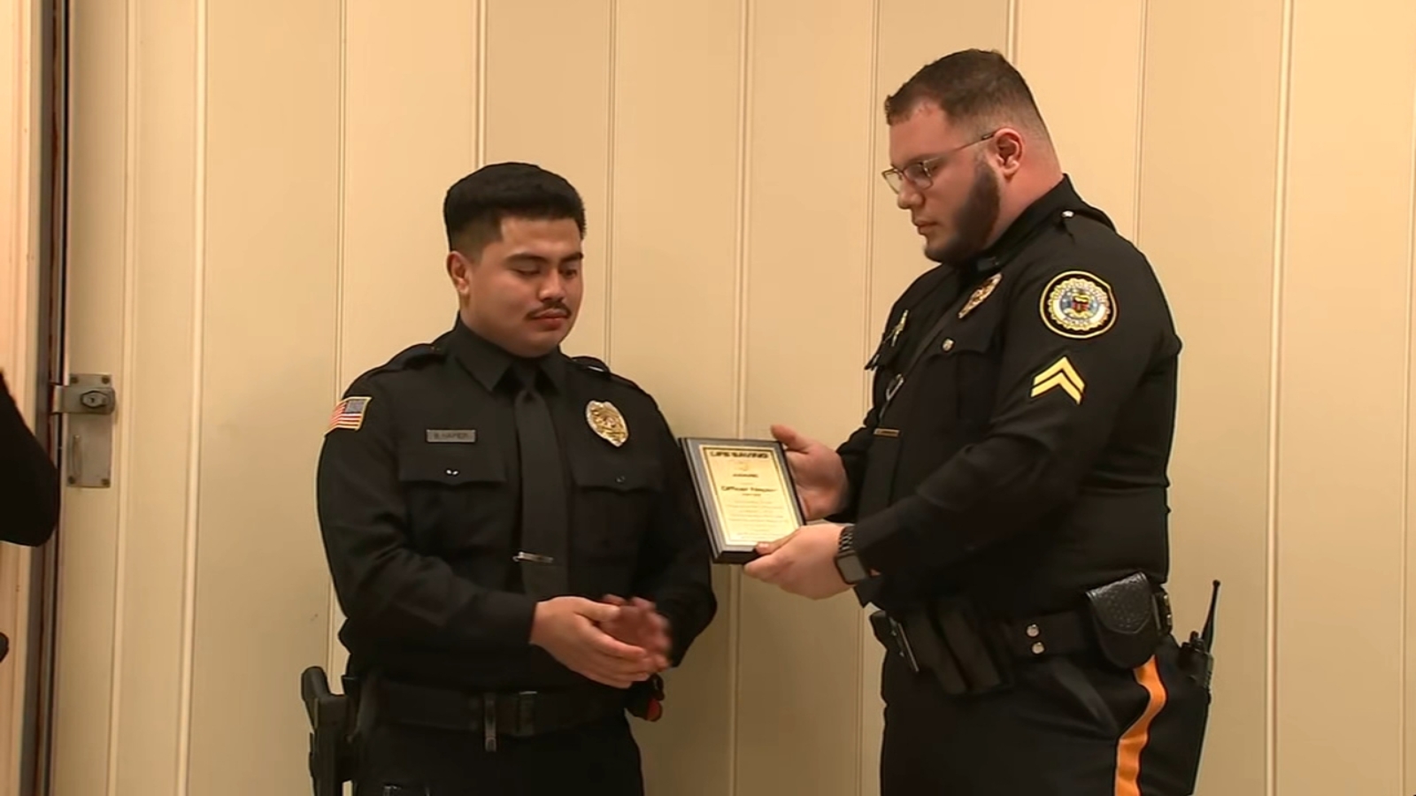 Woodlynne Police Officer Brandon Napier honored for going beyond call