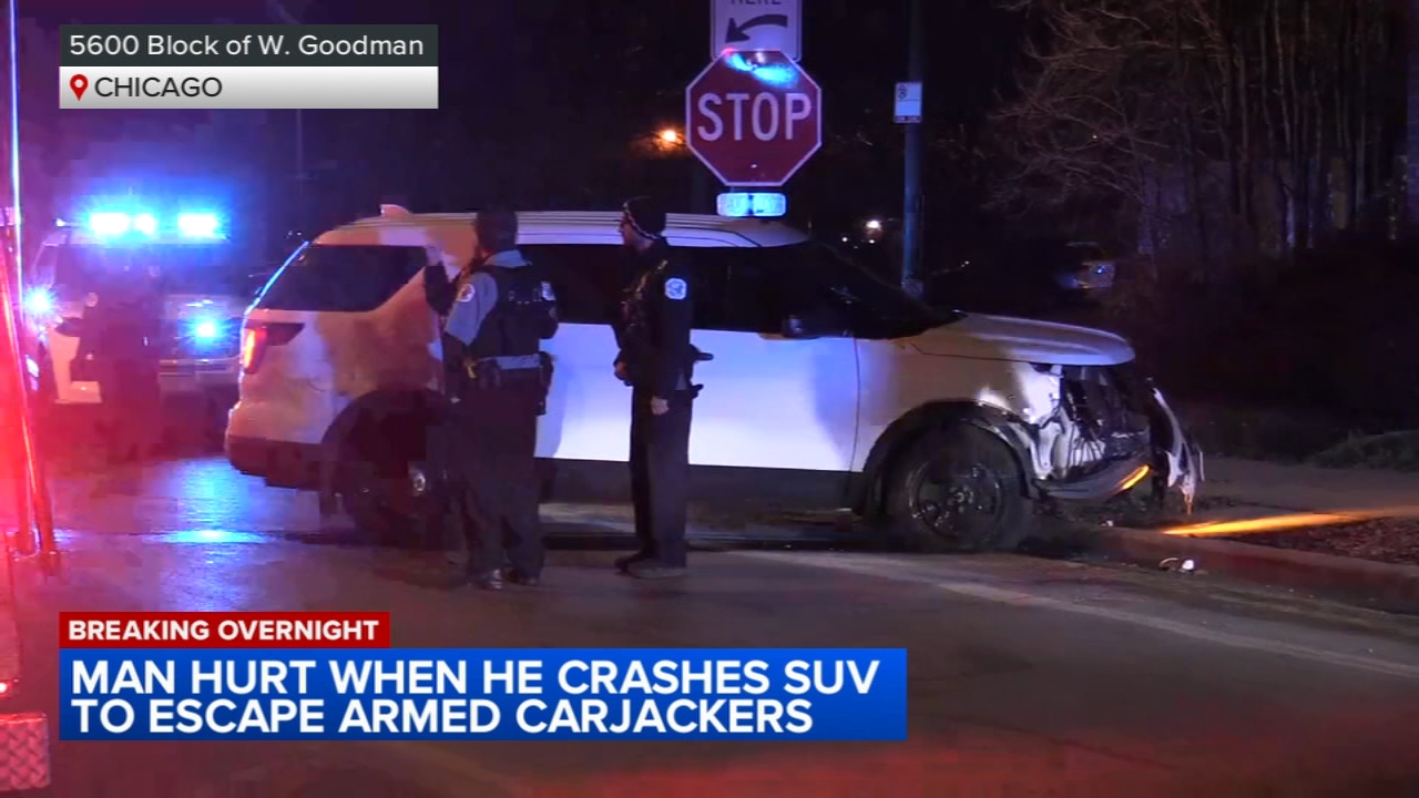Man crashes after carjacking attempt in Jefferson Park