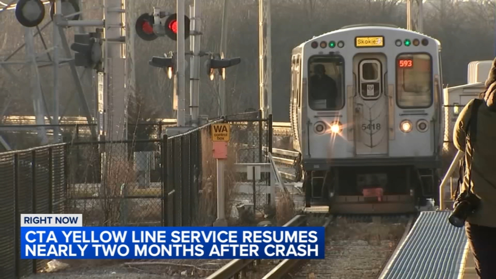 CTA Yellow Line trains back in service for first time since November crash - Vimarsana News
