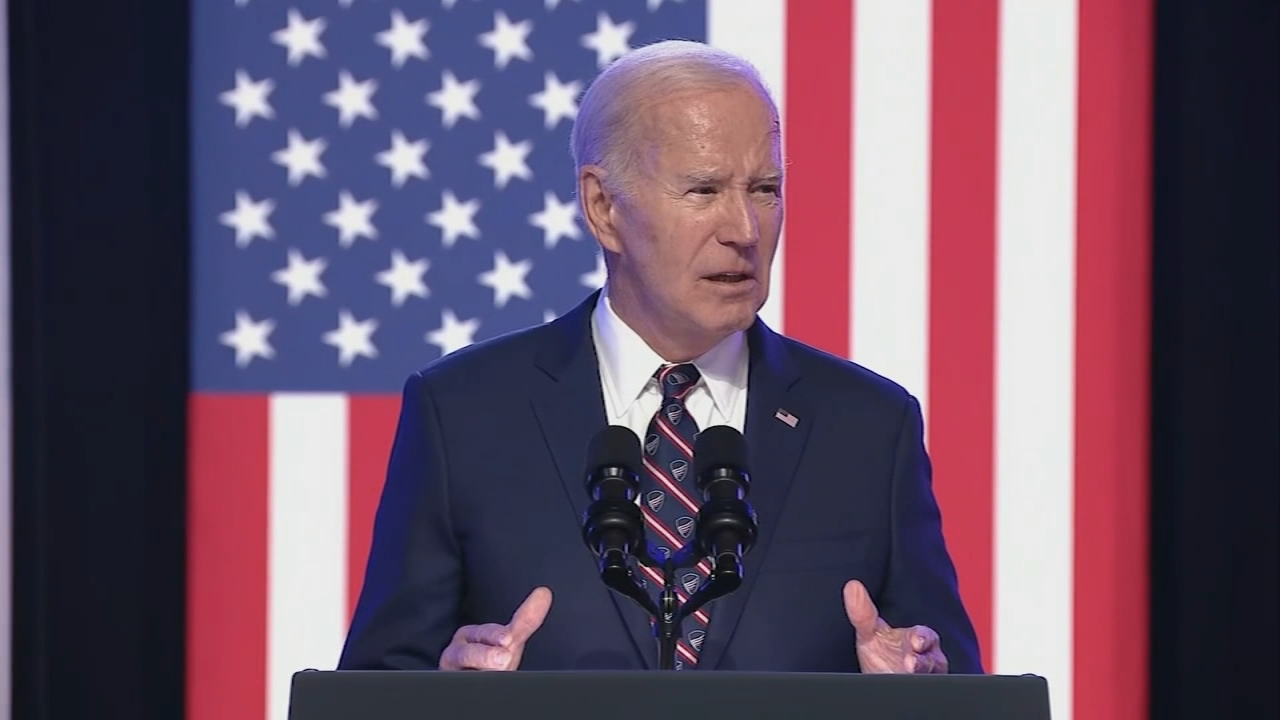 President Biden stresses democracy is a 'sacred cause' during speech in Montgomery Co., Pa.