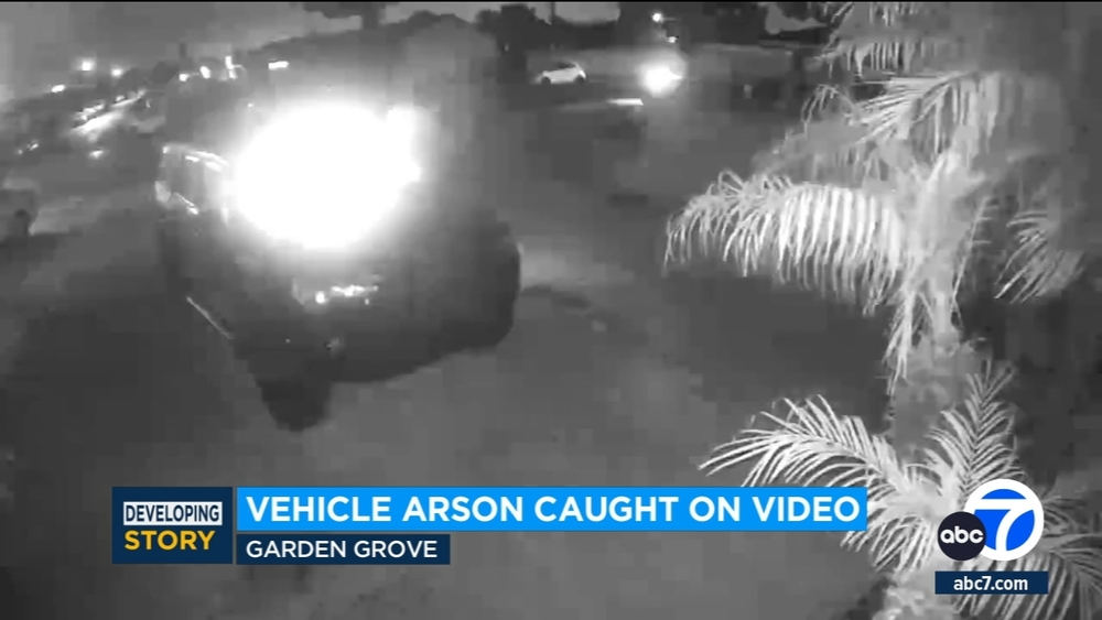 Molotov cocktail sparks car fire outside OC Vietnamese restaurant
