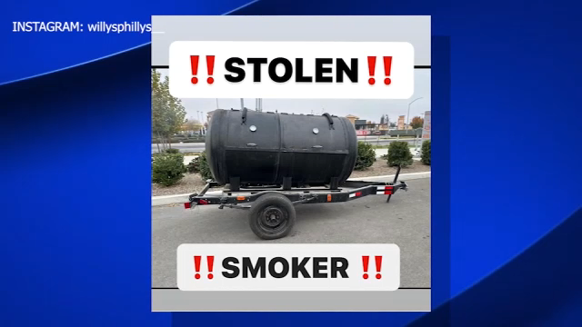 Thieves steal meat smoker from family-owned restaurant in northwest Fresno
