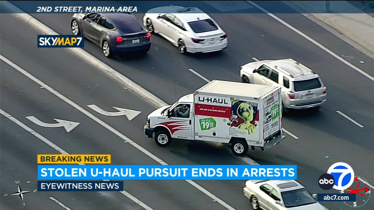 Driver in custody after leading police on chase in stolen U-Haul truck