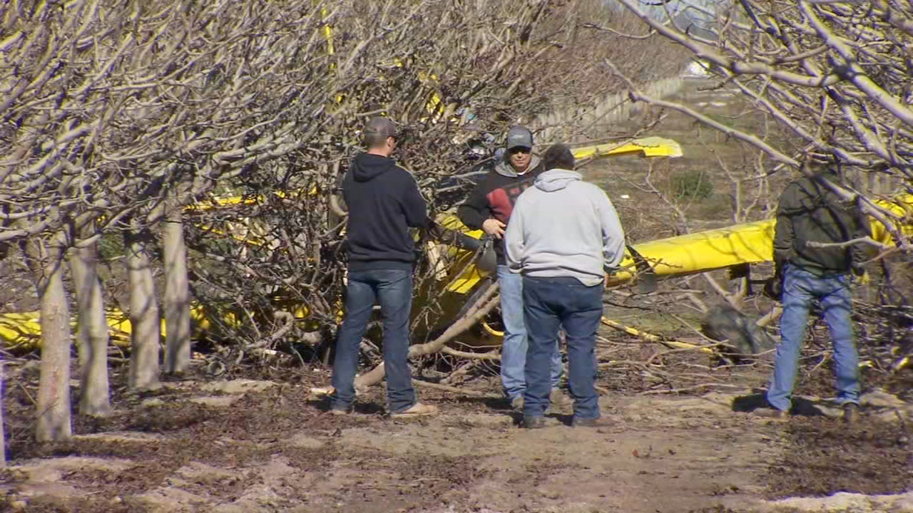 Crop duster plane crashes near Stratford, fire officials say