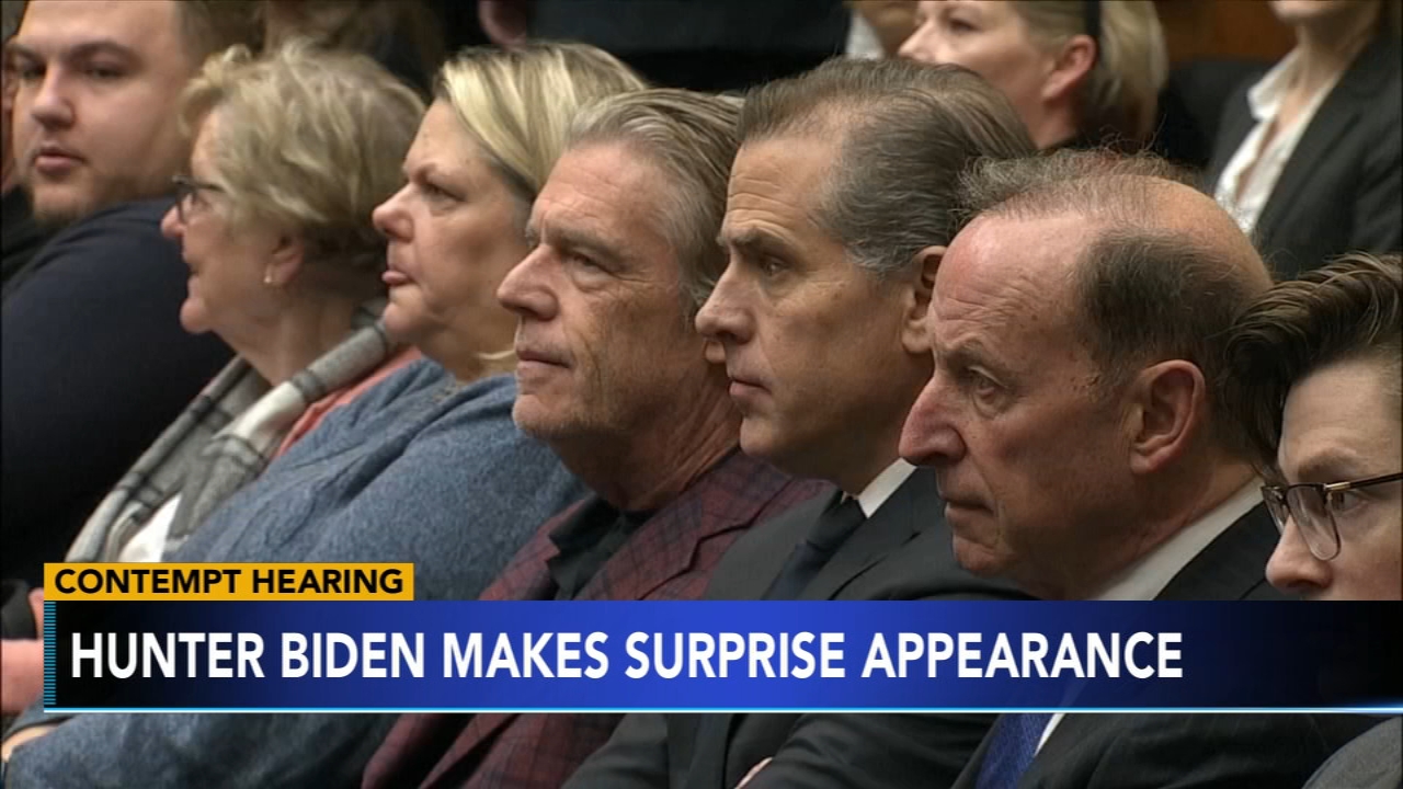 Hunter Biden makes surprise appearance at hearing
