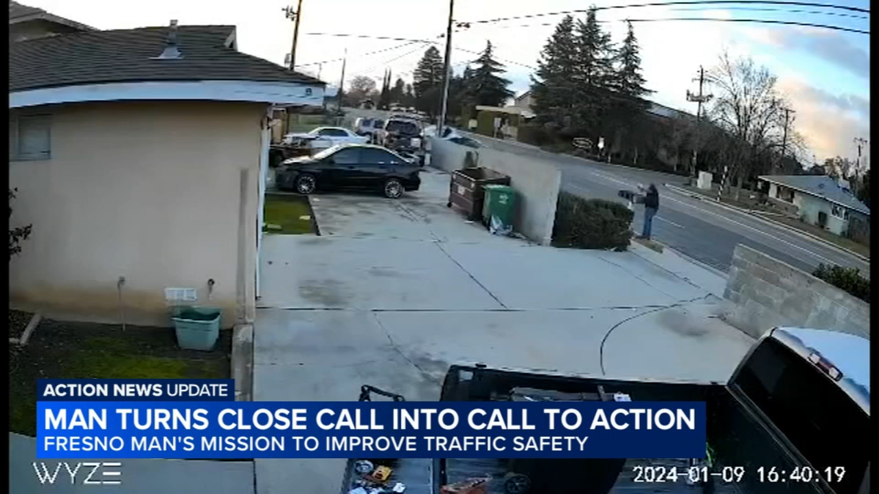 Man almost hit by out-of-control car in Fresno, calls for intersection changes