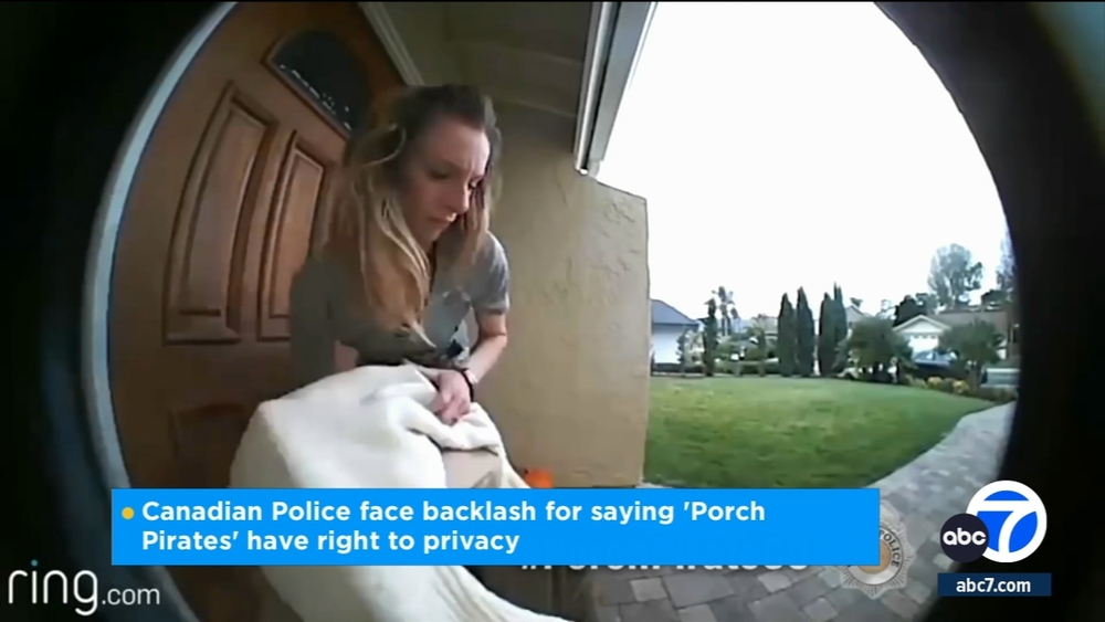 Canadian authorities warn people not to post porch-pirate videos